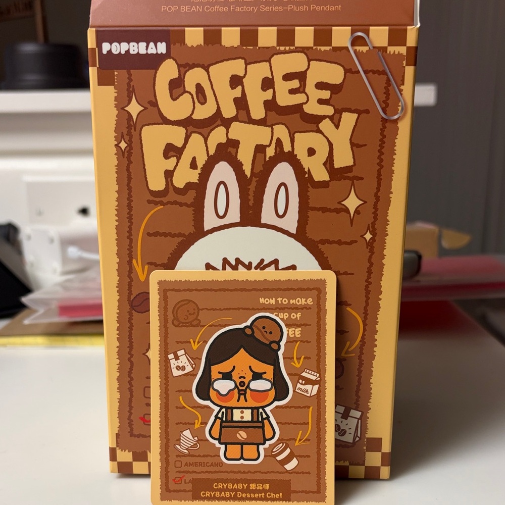 Popbean Coffee Factory Plush Pendant-Crybaby